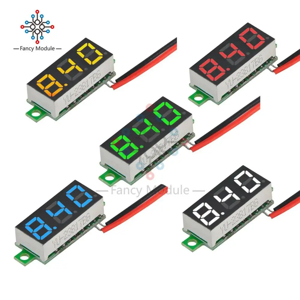 1 шт. 0,28 дюймов 2,5 V-30 V Мини цифровой вольтметр Напряжение метр тестер светодиодный Экран электронный Запчасти аксессуары Цифровой вольтметр