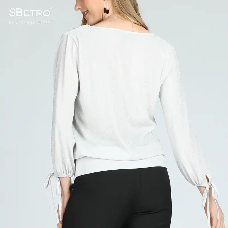 womens plus banded bottom tops
