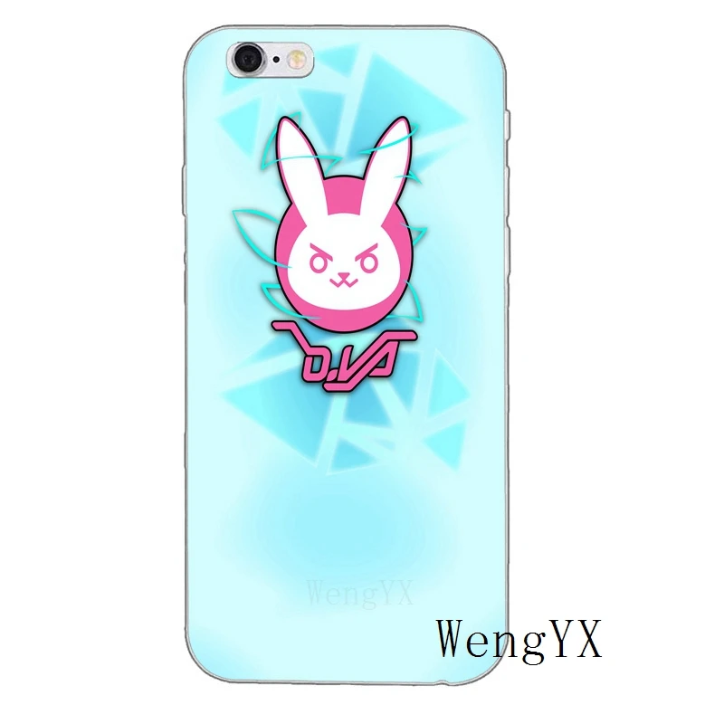 Популярный силиконовый мягкий чехол для телефона Game OW overwatch D Va iPhone X 8 8plus 7 7plus 6 6s plus