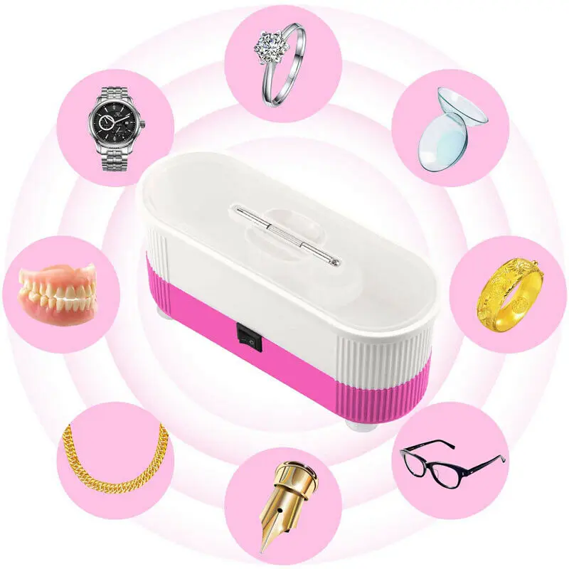 

Ultrasonic Eyeglass Glasses Cleaner Cleaning Watch Ring Jewelry Cleaners Machine