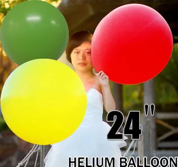 

24" Latex Helium balloons Classic toys Birthday party supplies Holiday playing toy 50pcs/lot wholesale free shipping