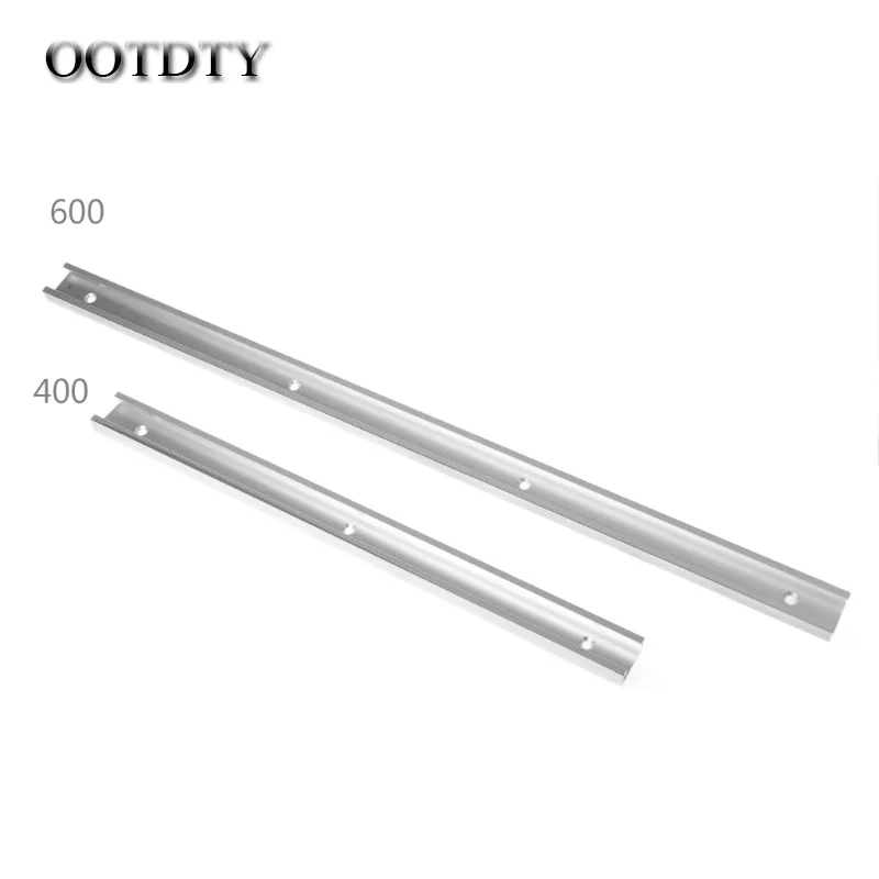 

OOTDTY 400/600mm T-tracks Aluminum Slot Miter Track Jig Fixture For Router Table Bands dorp shipping