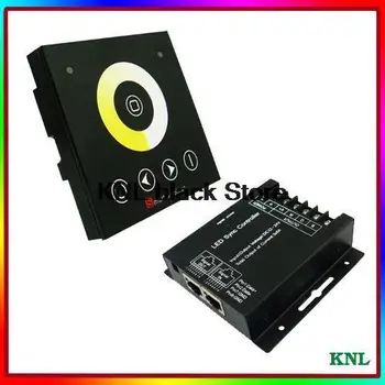 

NEW led touch dimmer switch, led strip color temperature controller wall-mounted RF remote control, DC12-24V, free shipping