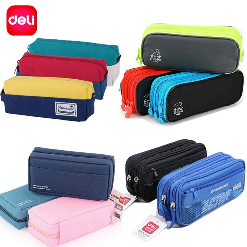 

Deli Large Capacity Pencil Case/Bag/Box For Boys Girls School Students Multifunction Big Pencil Stationary Store School Chancery