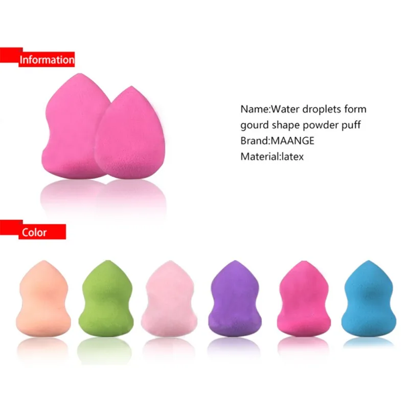 1PC Makeup Foundation Sponge Makeup Cosmetic puff Powder Smooth Beauty Cosmetic make up sponge beauty tools Gifts
