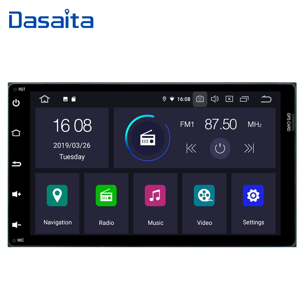 Cheap Auto Radio 2 din Android 9.0 Multi Touch Screen for Toyota Corolla Auris Fortuner 2017 with 9" display Car Stereo Multimedia 1