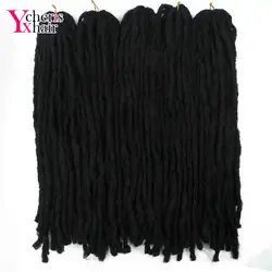 YXCHERISHAIR Kanekalon богиня искусственная Locs вязаный крючком плетение волос Мягкий 18 "Marley Боб Синтетический коллекция Janet волос