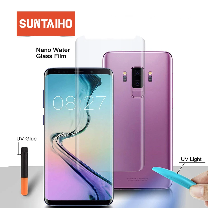 Suntaiho УФ жидкое полный клей полностью адсорбируется закаленное Стекло для samsung note9
