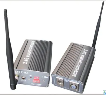 

2.4G wireless DMX 512 controller;one pair Signal Receipt and signal emitter