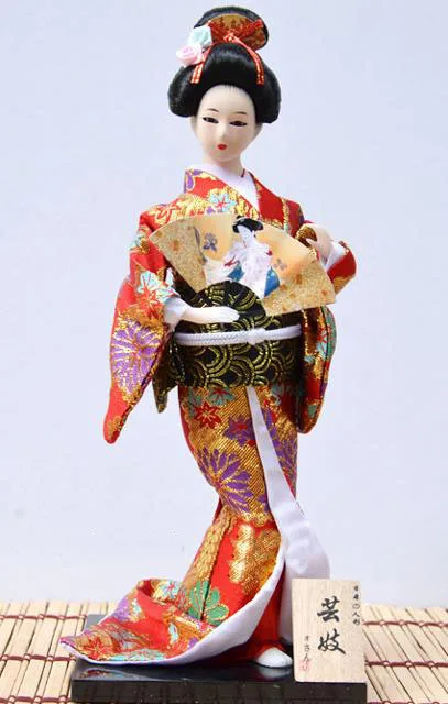 Новое японское кимоно из ткани Япония Красота антикварные куклы-гейши Свадебные украшения дома аксессуары мебель фэн-шуй ремесла