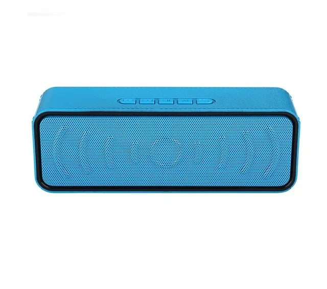 SC311 портативный Bluetooth динамик мобильный автомобильный сабвуфер стерео музыка объемный открытый динамик Поддержка Bluetooth TF AUX - Цвет: Синий