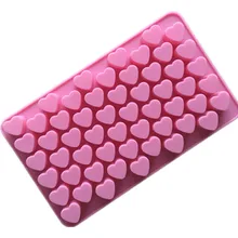 Cheap small love chocolate mold silicone ice tray DIY baking Mini Heart soap molds