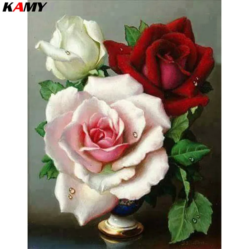 Full Diamond Square/Round 5D DIY Painting &quotRose&quot Embroidered Cross-stitch Rhinestone Mosaic XY1 | Дом и сад