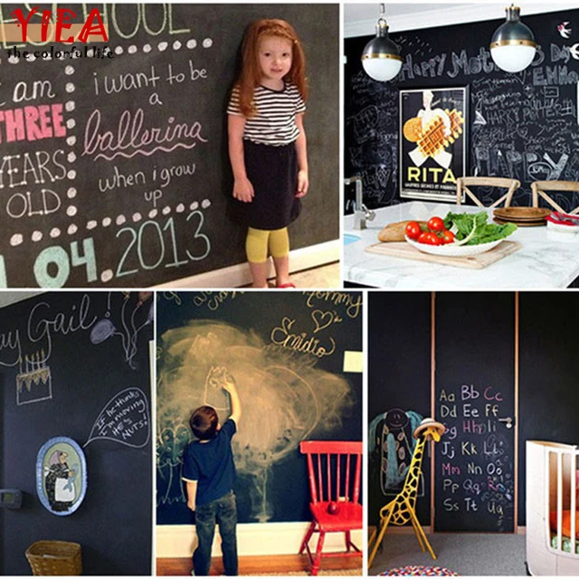 Aliexpress.com : Buy 45x200cm Chalk Board Blackboard Stickers ...