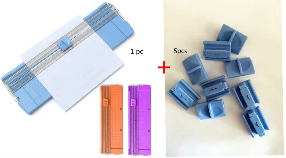 

Office Kit A4 Precision Paper Card Art Trimmer Photo Cutter Cutting Mat +5 Pcs Spare Knife For Paper Cutter Trimmer Spare Parts