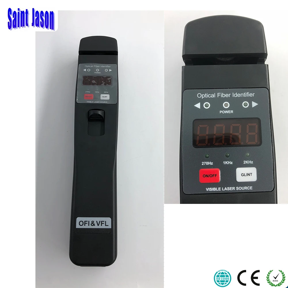 

JW3306D Fiber Optic Identifier Live Fiber Optical Identifier with Built in 10mw Visual Fault Locator VFL