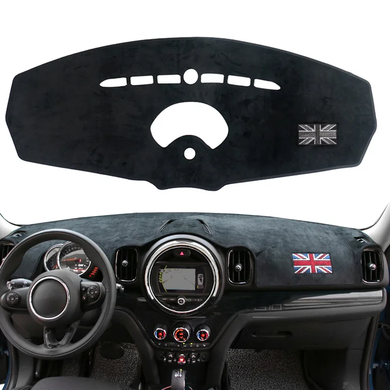 

Car Dashboard Cover Void Light Pad Instrument Platform Carpet Cover Mat Protection For Mini Cooper R55 R56 Accessories