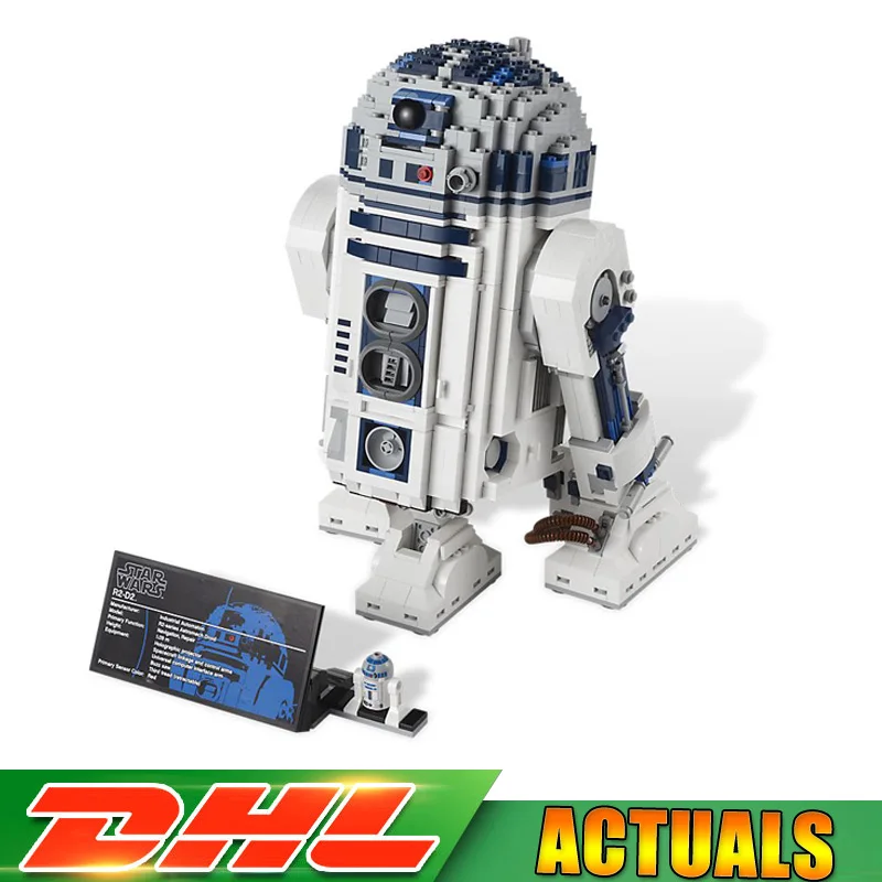 

Lepin Star Wars 05043 2127Pcs The R2D2 Robot Out of Print D2 Model Blocks Bricks DIY Toys Gifts Compatible LegoINGlys 10225