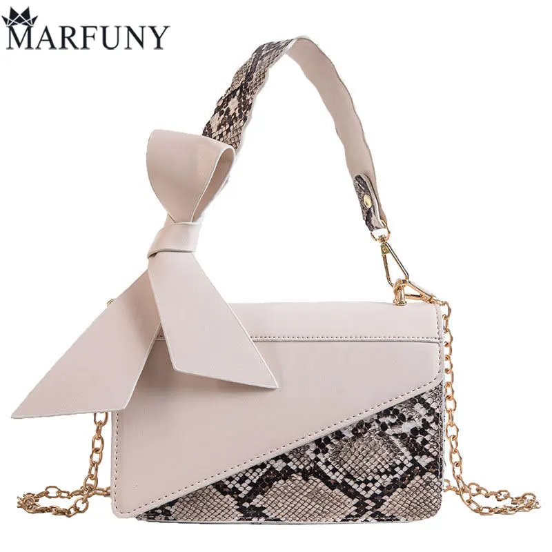 

Handbags Luxury Women Bags Designer Bow Shoulder Bag High Quality Messenger Bag Female Serpentine Crossbody Bags For Women 2019