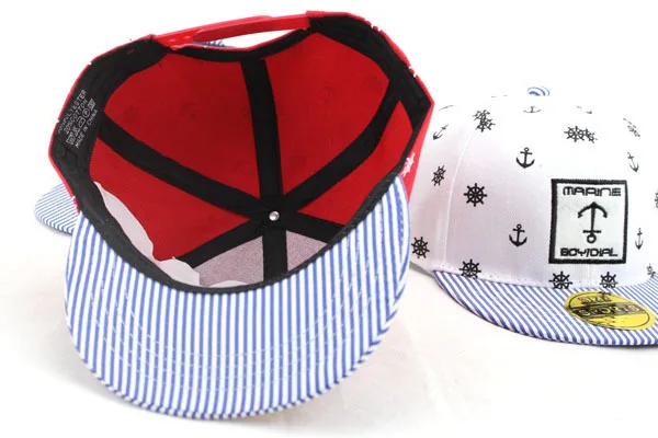 Minhui корейский стиль Пираты хип-хоп Кепки модные snapbacks Бейсбол Кепки детская шапка в полоску края плоской Кепки S Дети