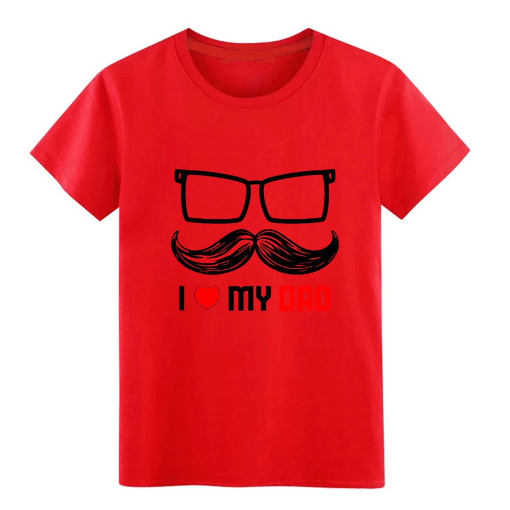 Мужская футболка с надписью I Love My Dad индивидуальная S XXXL одежда удобная Весенняя