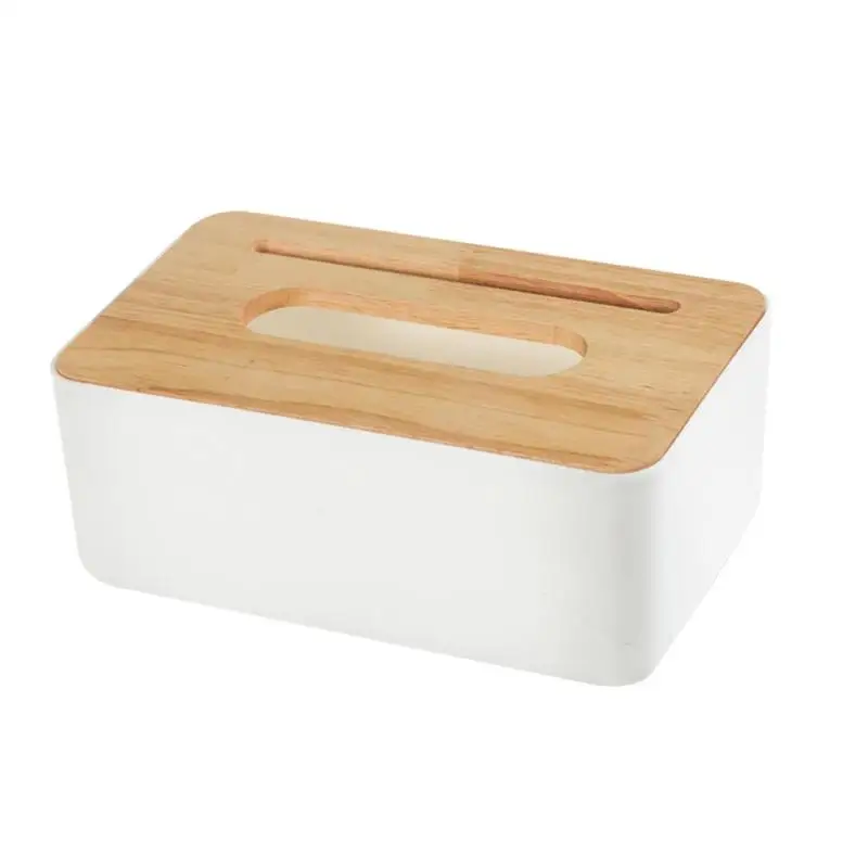 Деревянная коробка ткани дома Tissue Box Контейнер Полотенца Салфетка Держатель салфеток G4