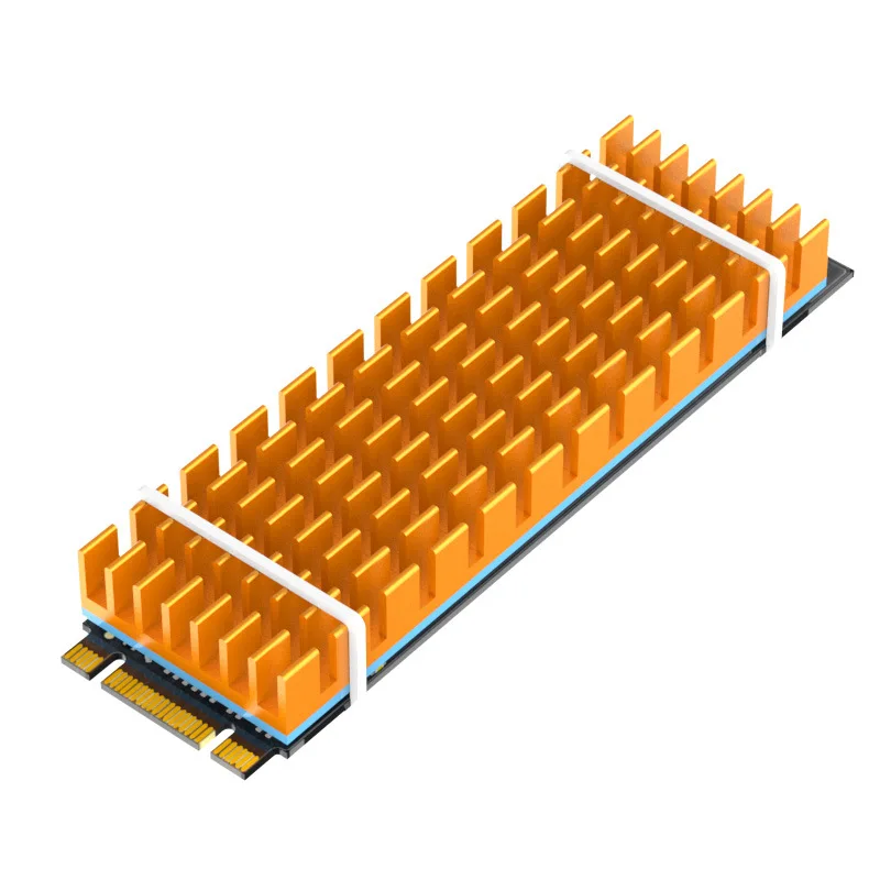 

Aluminum M.2 Heatsink Cooler Heat Sink Thermal Conductive Adhesive For Ngff Nvme Pcie 2280 Ssd Hard Drive Disk