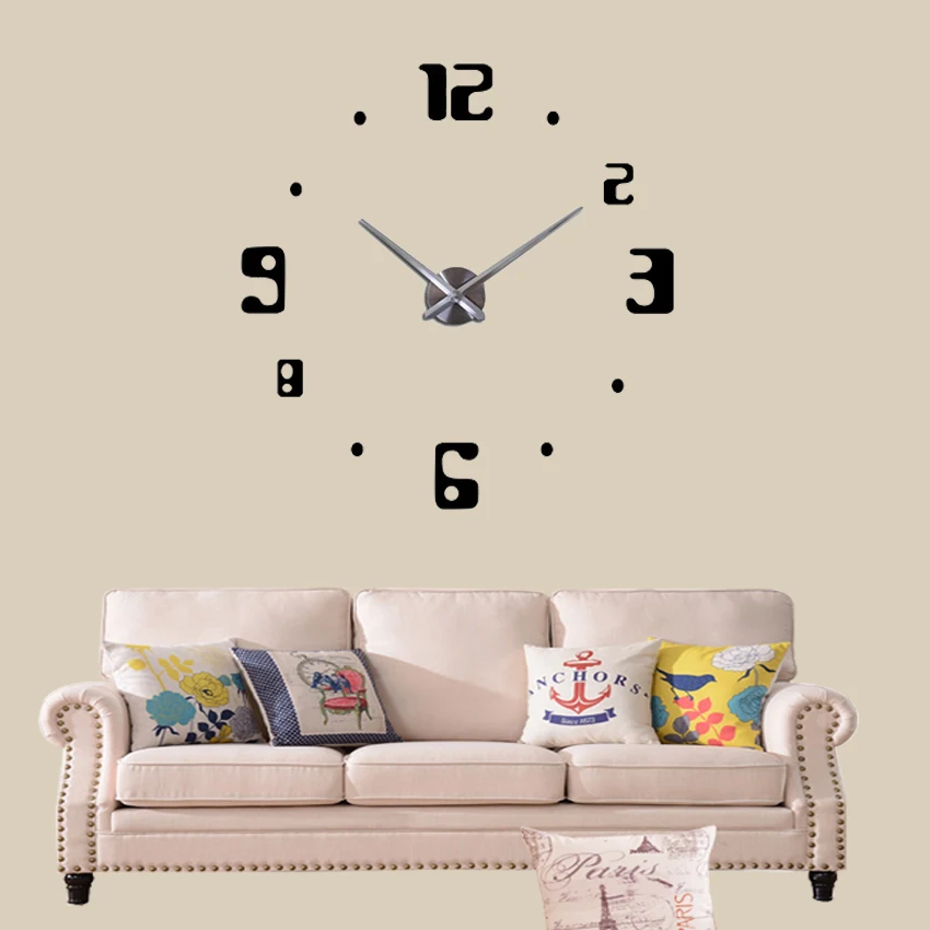 Столовые приборы металлические кухонные настенные часы Horloge DIY зеркальные