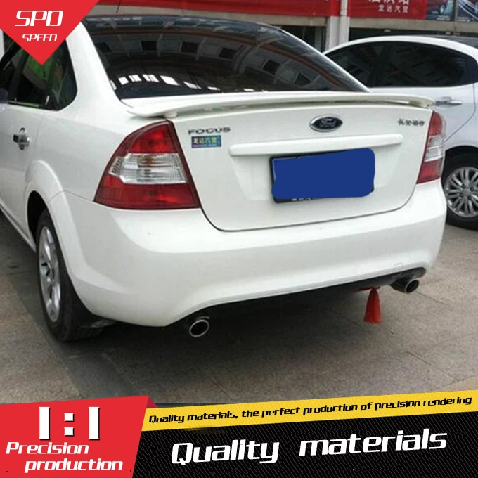 

For Ford Focus Spoiler High Quality ABS Material Car Rear Wing Primer Color Rear Spoiler For Ford Focus Spoiler 2008-2011