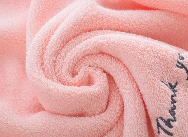 ZHUO MO Egyptian Cotton Towels for Adults Sweet Letters soft Embroidered Bath Face Towel Bathroom Shower Gift for Lovers Towels