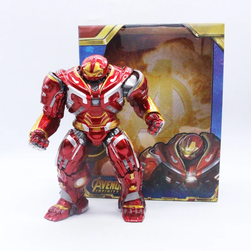 

Marvel Avengers Hulkbuster with LED Light 20cm Ironman Hulk Super Hero PVC Action Figure Model Toy with Charging Cable