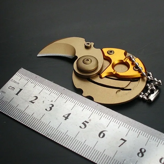 Mini Portable Folding Coin Knife EDC Carry Tool Small Pocket Knife