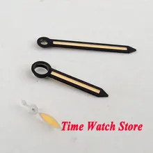 Светящиеся часы Parnis черного и оранжевого цвета, подходят для 6497 6498 ST36, серийные часы с ручным заводом H101