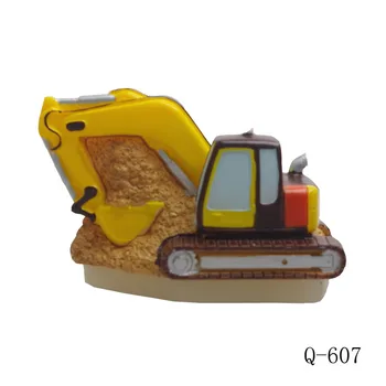 

Q-607 Handmade 3D excavator Shaped candle mold soap mold Resin,Clay Crafts Mould Salt Carving Form