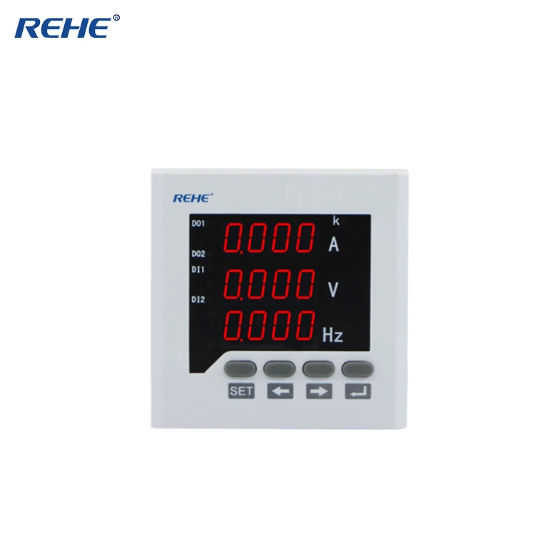 REHE RH-UIF73 80*80 мм однофазный цифровой измеритель комбинированный светодиодный