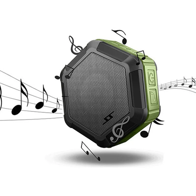 BGreen открытый Bluetooth Mini MP3 Динамик Портативный Водонепроницаемый IP65 Динамик аварии пыли водонепроницаемый динамик с микрофоном Микрофон