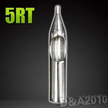 Premium Quality 5RT Pro 304 Stainless Steel Tattoo Nozzle Round Tip/RT For Liner & Shader Needles 45mm Machine Grip Ink Supply