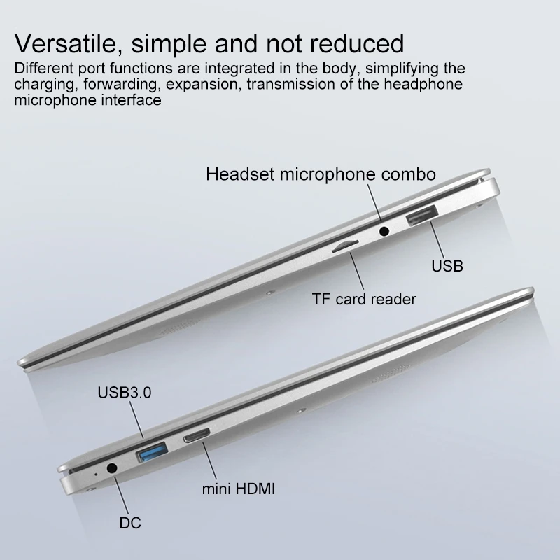 Jumper EZBook S4 Laptop 14.0 inch 4GB RAM 64GB/ 128GB ROM Windows 10 Intel Gemini Lake N4100 Quad Core Dual Band WiFi Mini HDMI