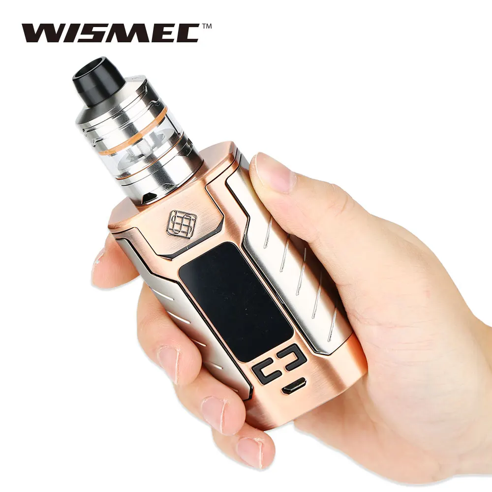 

Original WISMEC SINUOUS FJ200 TC Vape Kit with 2ml/ 4ml Divider Tank & 4600mAh built-in Battery & WS01/WS02 Coils 200W E-cig Kit