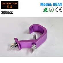 200 шт./лот свет этапа зажим мини крюк зажим крючок трубы 40-60 мм подшипника Вес 30 кг этап зажим розовый цвет живопись скучный польский