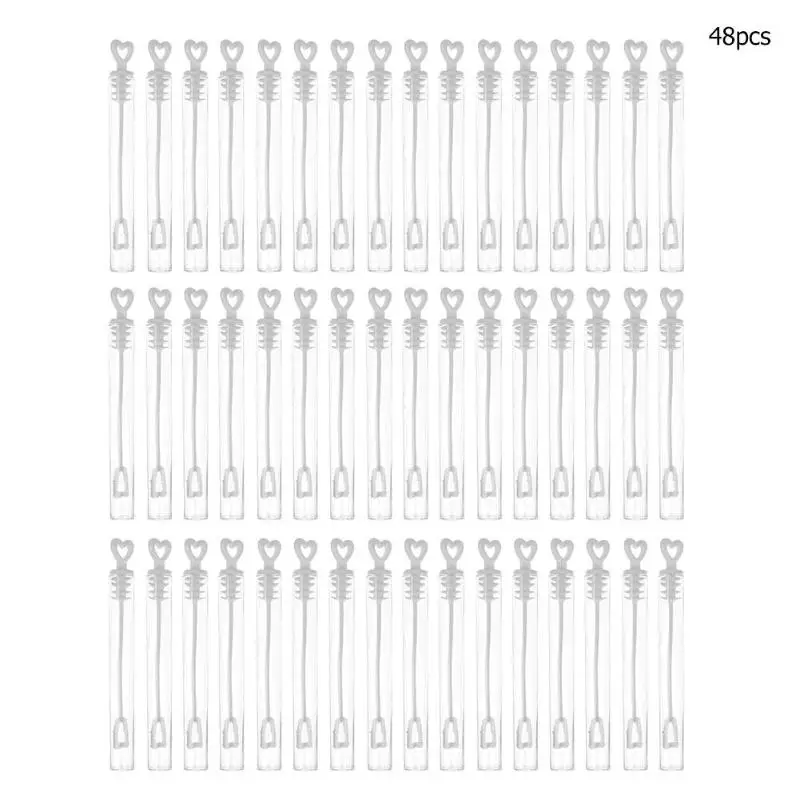 48pcs/set Empty Bubble Soap Bottles Wedding Birthday Party Children's Toy Baby Shower Bubbles Maker Kids Outdoor Fun Bubble Toys