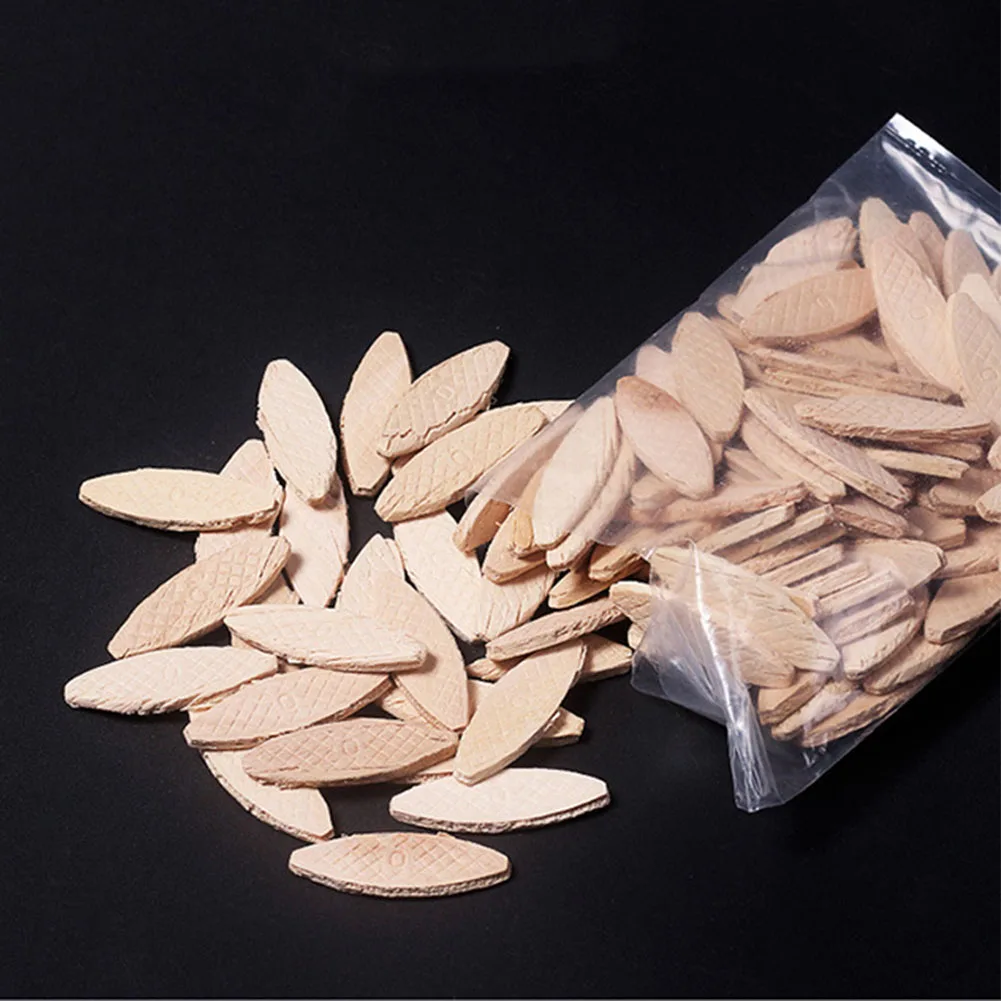 

100pcs/set For Woodworking Connection Plates Stability Art Durable Strength Wood Biscuits Joiner Craft Supplies DIY Home Model