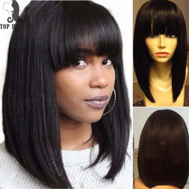 8A Remy Hair Light Yaki Full Lace Wig Glueless Lace Front
