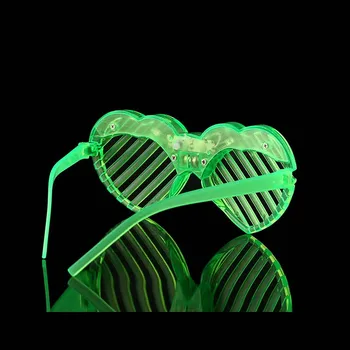 

Heart LED Blind Eye Mask Glasses Light Up Flashing Wedding Favors Gifts Birthday Party Supplies Adult Child Glow