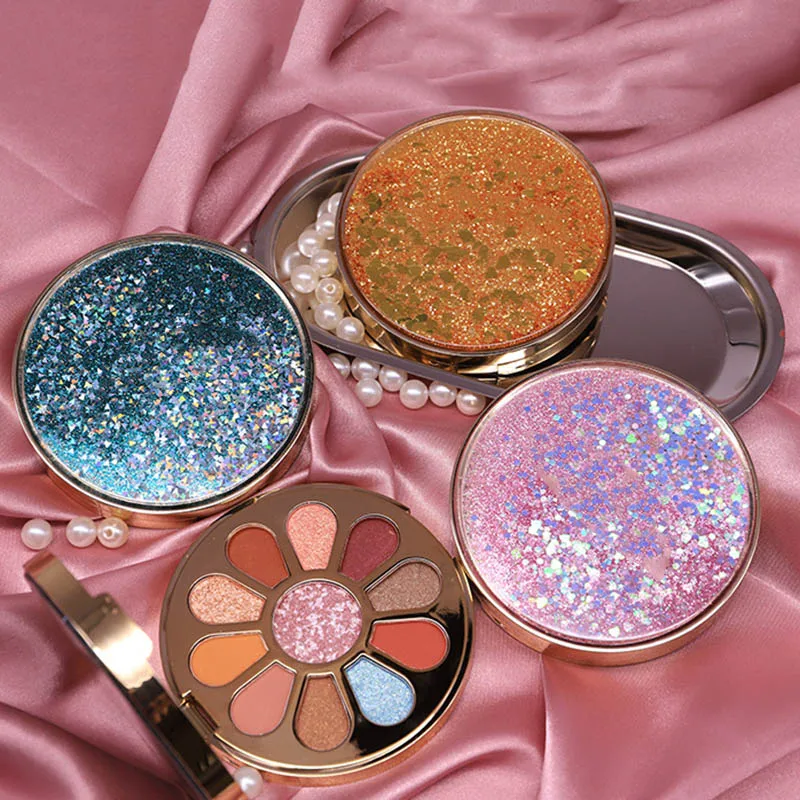 

NEW Blingbling Quicksand Eyeshadow Palette Pigment Glitter Matte Powder Makeup Tool