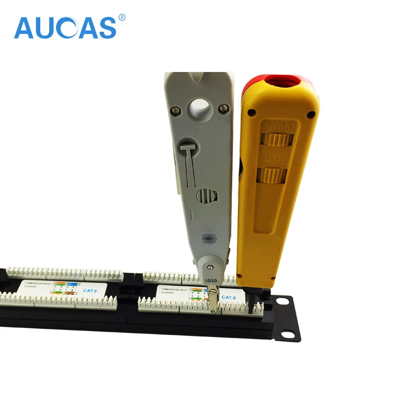 AUCAS 24 порта s CAT6 UTP Keystone патч панель cat6 кабельный каркас лицевая rj45 порта|patch