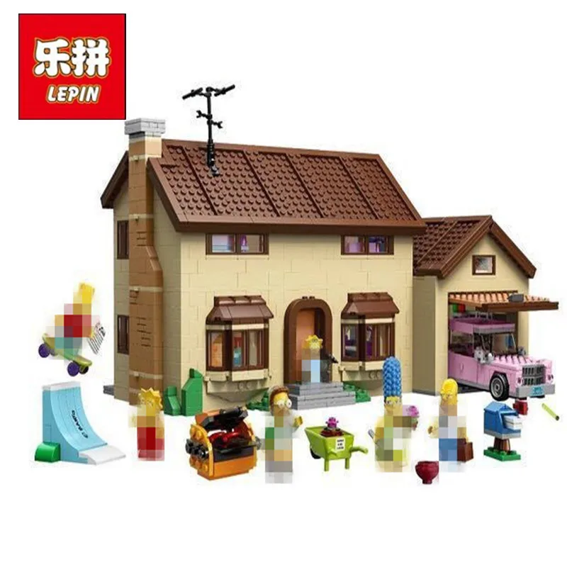 

2575Pcs LEPIN 16005 the Simpsons House Simpson's family Kwik-E-Mart Set Model Building Block Bricks Compatible 71006 DIY Gift