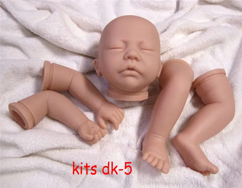 20 inch/51cm Unisex Vinyl Reborn Doll Kits Accessories Realistic Sleeping With Head 3/4 Limbs Blank Unpaint Parts DIY | Игрушки и хобби