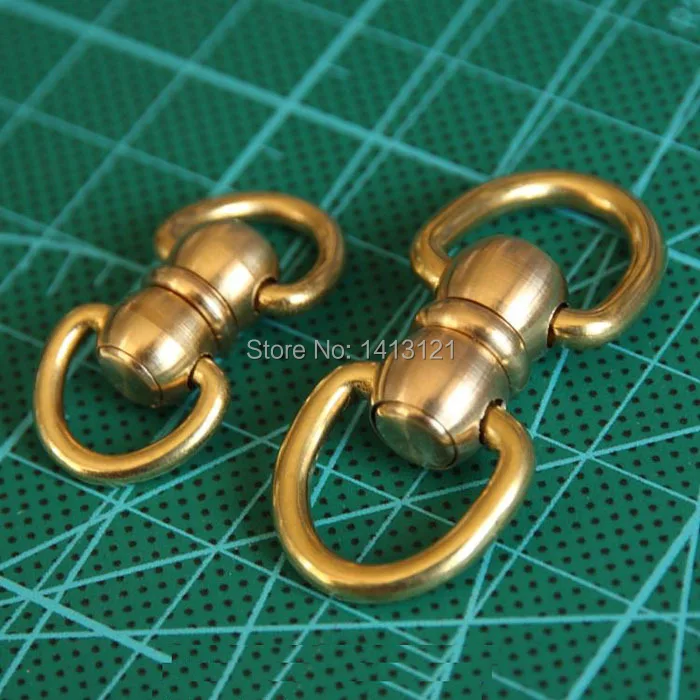 free shipping Lstyle 4piece brass swivels ring lock buckle handmade bag luggage accessories bag hanger diy