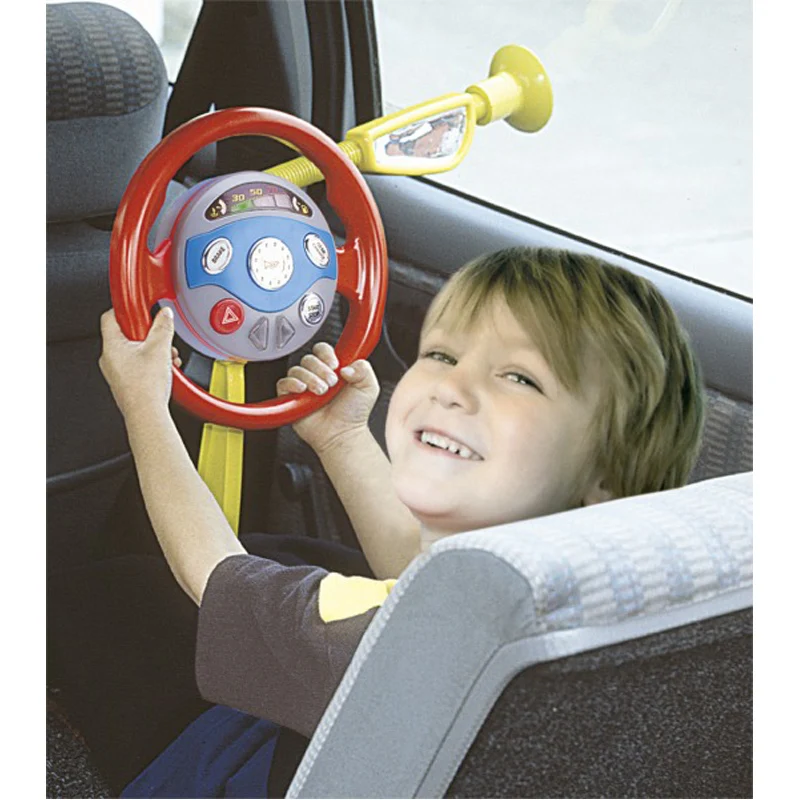 electronic backseat driver steering wheel toy